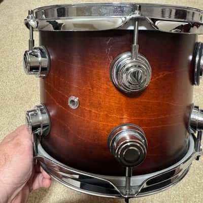 DW Collector's Series 5 Piece Drum Set in Tobacco Burst w/Cases image 8