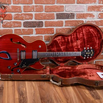 Guild Starfire II in Cherry Finish 1961 w/OHSC (Mods) image 2