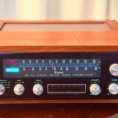 🎛️ McIntosh MX113 Solid State Tuner-Preamplifier – Clean • Tested • Walnut Cabinet • Plug & Play 🎶 image 3