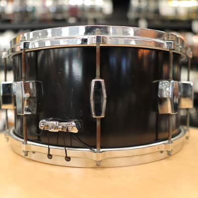Vintage Milestone Percussion 7x14" Fiberglass Composite Snare Drum (Black) image 6