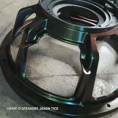 15" SPEAKER FRAMES UNIVERSITY C15 SUBWOOFER FRAMES WOOFER FRAMES SPEAKER PARTS PAIR ALUMINUM WITH CUSTOM PAINT image 5