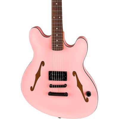 Fender Tom DeLonge Starcaster Electric Guitar Regular Satin Shell Pink image 5