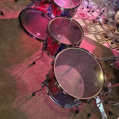 Tama Starclassic Walnut/Birch 5-piece Shell Pack (LIMITED EDITION 1 of 50) - Crimson Sapphire Cascade image 9