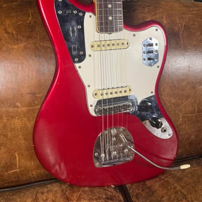 Fender Jaguar 1966 - Candy Apple Red -100% Original - OHSC image 2