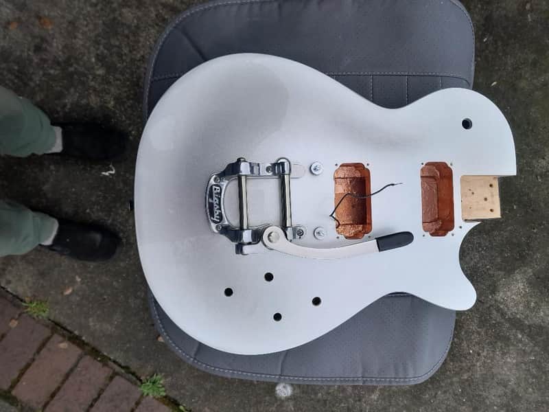 Gibson Les Paul 80's - Silver/Plum image 1