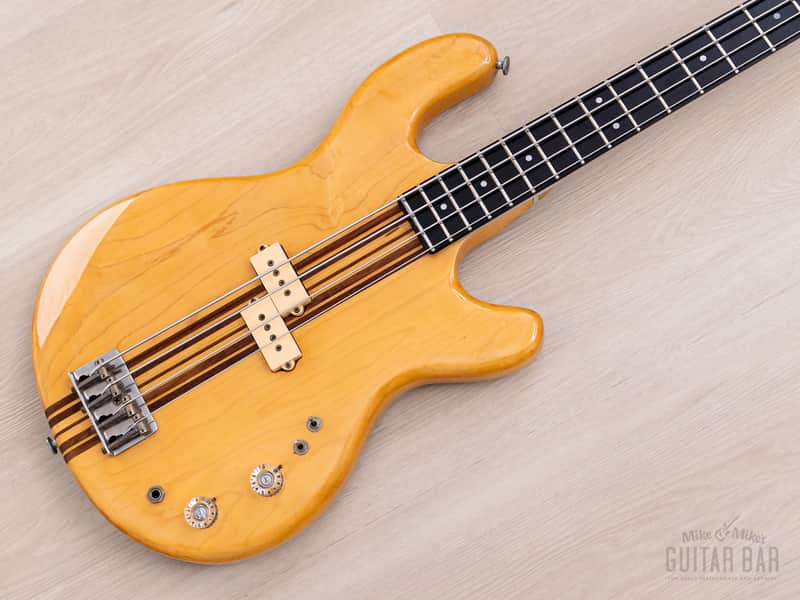 1979 Kramer DMZ 4000 Vintage Aluminum Neck Bass Natural w/ Case image 1