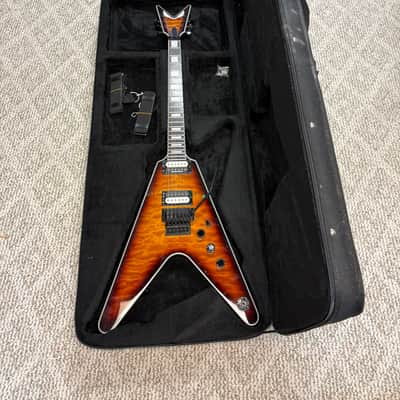 Dean V Select Floyd Quilt Maple Trans Brazilia image 1