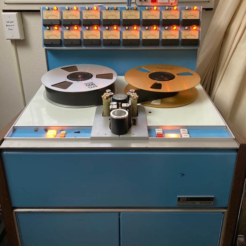 3M Model 56 Vintage Analog 2" 16 Track Tape Machine • Famous Background • Excellent Condition image 1