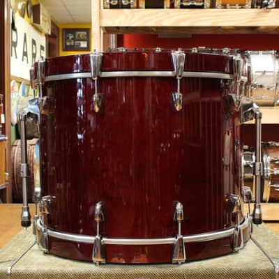 1990s Yamaha 16x22 Maple Custom Absolute Bass Drum in Cherry Lacquer image 4