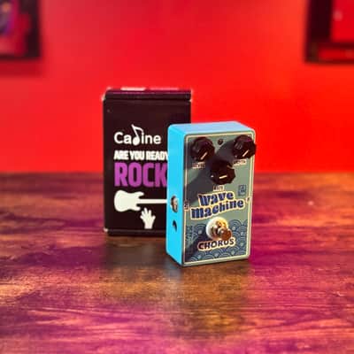 Caline CP-505 Wave Machine Chorus Guitar Effect Pedal True Bypass Aluminum Alloy Casing - Blue image 1