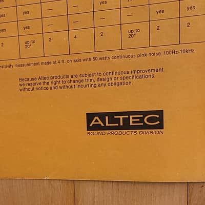 Altec Lansing Dealer Catalog 1970s "Musical Sound Equipment" # AL-1390B image 9