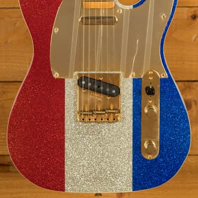 Fender Buck Owens Signature Telecaster - Maple - Red Silver & Blue Sparkle image 1