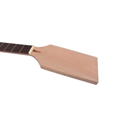 Unfinished Electric Guitar Neck – 24 Fret, 25.5" Scale (Mahogany/Rosewood) image 3
