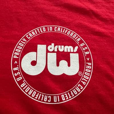 DW DRUMS DRUM WORKSHOP RED SHIRT MENS MEDIUM NWT image 2