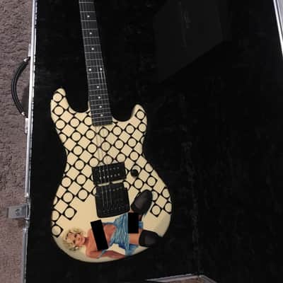 G&L Rampage - Jerry Cantrell 2010 Cream with painted graphics image 3
