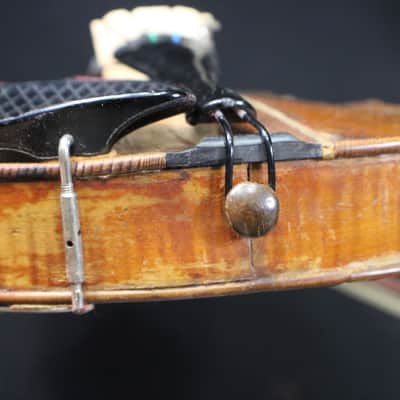 An Antique Unmarked Antonius Stradivarius Model Full Size 4/4 Violin, Bow & Case   # 17 V image 8