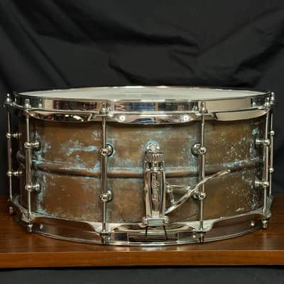 Ludwig LC663T Copper Phonic 6.5x14" 10-Lug Snare Drum with Tube Lugs 2016 - Present - Raw Copper image 4