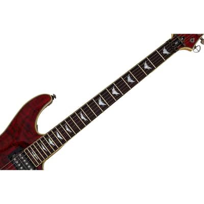 Schecter Omen Extreme-FR guitar in Black Cherry B-Stock 1986 image 3
