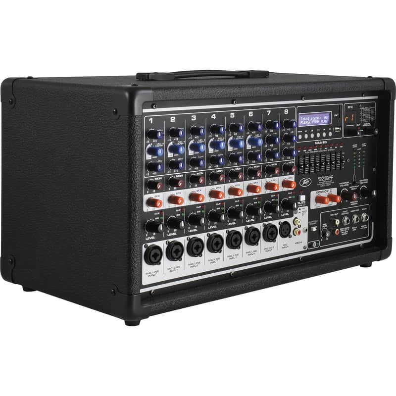 Peavey PVi 8500 400-Watt 8-Channel Powered Mixer Black image 1