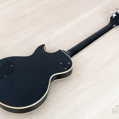 1980s Burny John Sykes LC-70JS Black Beauty Custom Vintage Guitar w/ Mono Case, Fernandes Japan image 13