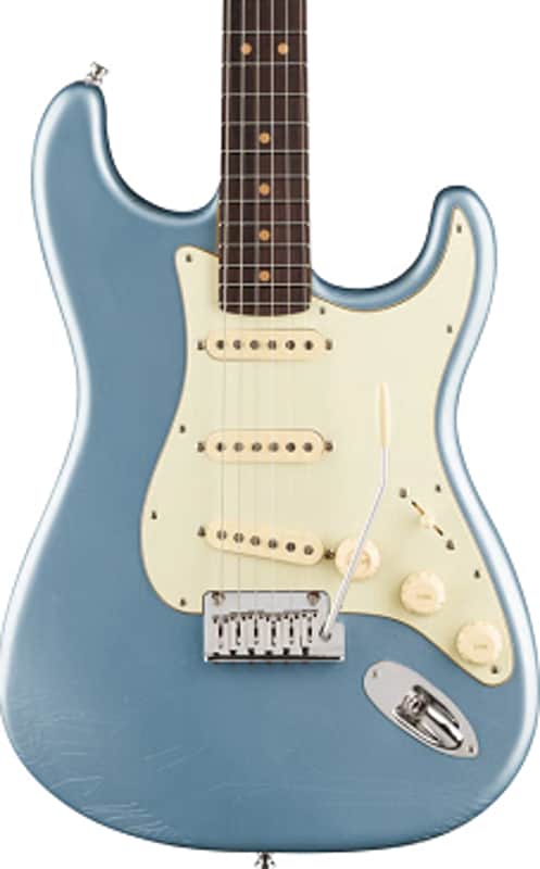 Fender American Ultra Luxe Vintage '60s Stratocaster Electric Guitar. Rosewood Fingerboard, Ice Blue Metallic TGF33 image 1