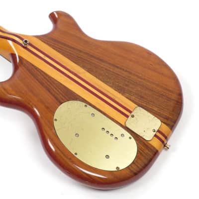 1977 Alembic Series I SSB Short Scale Bass - Figured Koa - Power Supply Included Stanley Clarke image 8