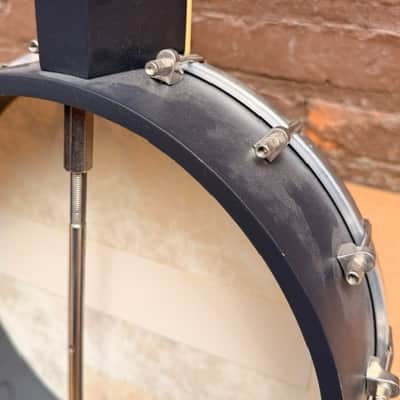 Vintage Recording King Lined Fretless Open-Back Banjo image 13