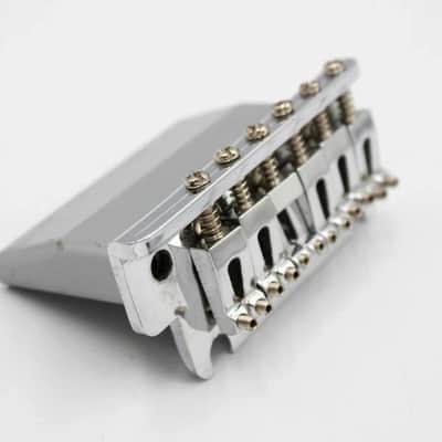 1980s-1990s Vintage Fender Stratocaster Standard Bridge ~CHROME~ STRAT USA Heavy BLOCK image 3