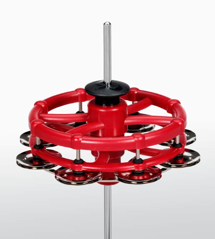 Latin Percussion Click Mutable Hi-Hat Tambourine - Red image 1