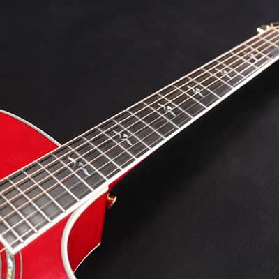 Taylor 614ce Grand Auditorium Cutaway Electric with Case LIMITED Red USED 114 image 2