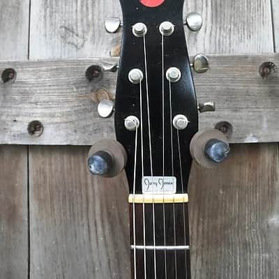 Jerry Jones Neptune Shorthorn 6 string-1991 Red w/OHSC- Super RARE Exc Shape-Wow! L@@@@K Neptune Short Horn 1991 - Red image 8