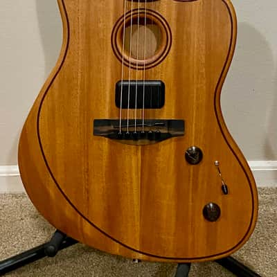 Fender American Acoustasonic Jazzmaster All-Mahogany 2022 - Present - Natural image 1