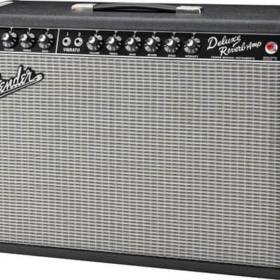 Fender '65 Deluxe Reverb Vintage Reissue Guitar Combo Amplifier (22 Watts, 1x12"), Black image 2