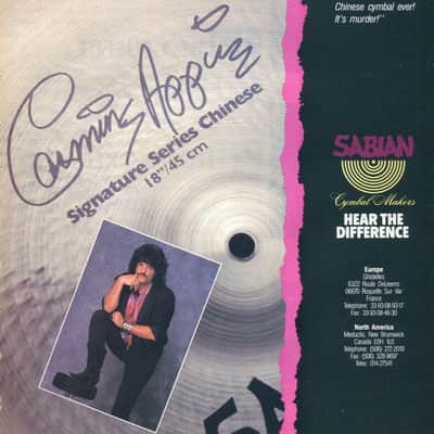 Carmine Appice's Sabian 19.5" Prototype China B (CA2 #9) Autographed!! image 2