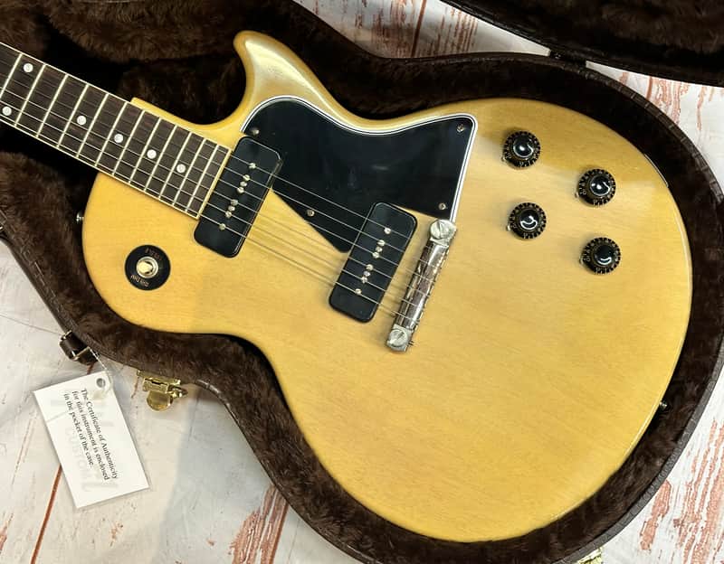 Gibson 1957 Les Paul Special Reissue TV Yellow VOS Custom Shop B-Stock Blem Auth Dlr 8lb8oz #222 image 1
