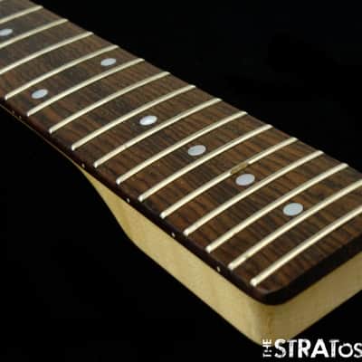 Fender Birdseye Maple & Rosewood Telecaster NECK & TUNERS Tele Guitar Abalone image 4