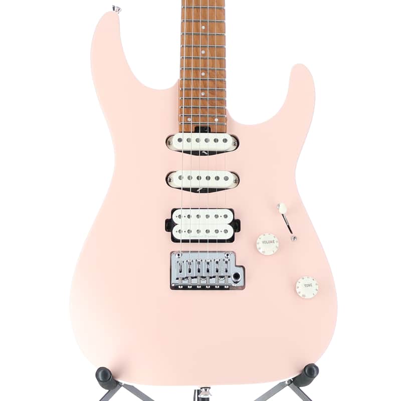 Charvel Pro-Mod DK24 HSS 2PT CM, Caramelized Maple Fingerboard, Satin Shell Pink (RP) (33519) image 1