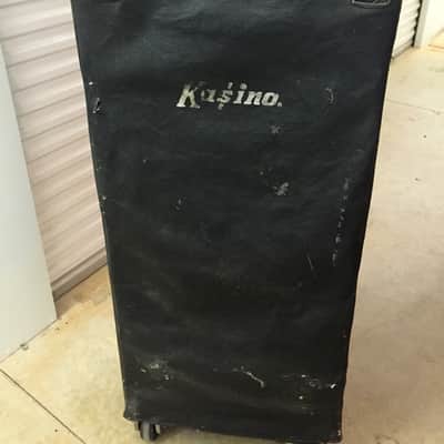 Vintage Kasino Kustom THEA 1970s Powered Black PA Speaker System ALL Discreet 120 Watts Horn+2 15s image 12