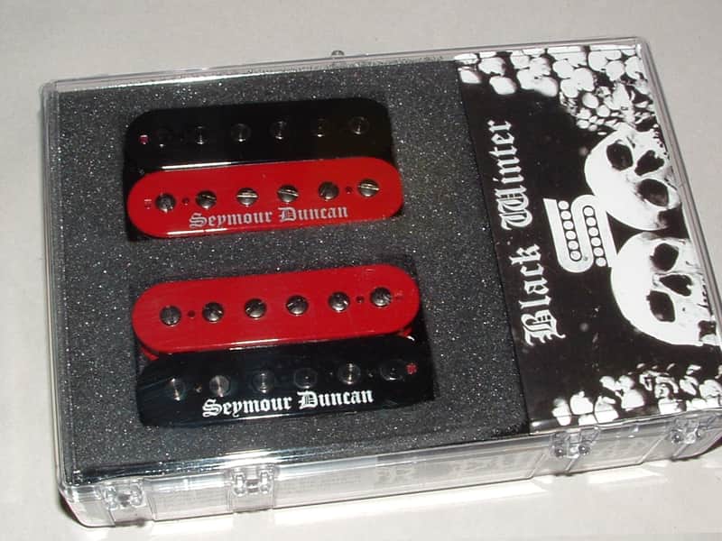 Seymour Duncan Black Winter Humbucker Set Red Black Zebra image 1