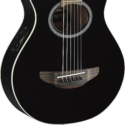Yamaha APXT2 3/4-size Thin line acoustic/electric guitar  Black with bag image 2