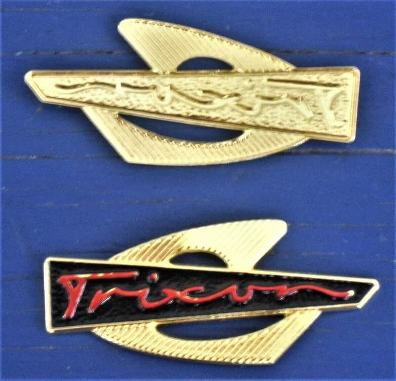 Badge / Abzeichen für Trixon Snare + Tom Tom - Schwarz-rot-gold image 1