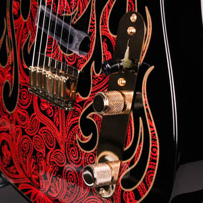 Fender James Burton Telecaster Red Paisley Flames Maple Fingerboard (US22184062) image 12