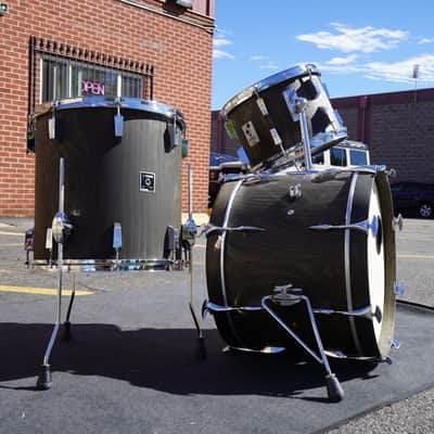 Sonor/German Phonic Series 3pc Pure Beechwood Jazz Shell Pack - Ebony Oil Finish | 60's/70's Vintage 13", 16", 20" image 7