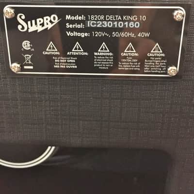 Supro Delta King 10 5-Watt 1x10-Tube Amp for Guitar -Black & Black-Model 1820RTB image 3