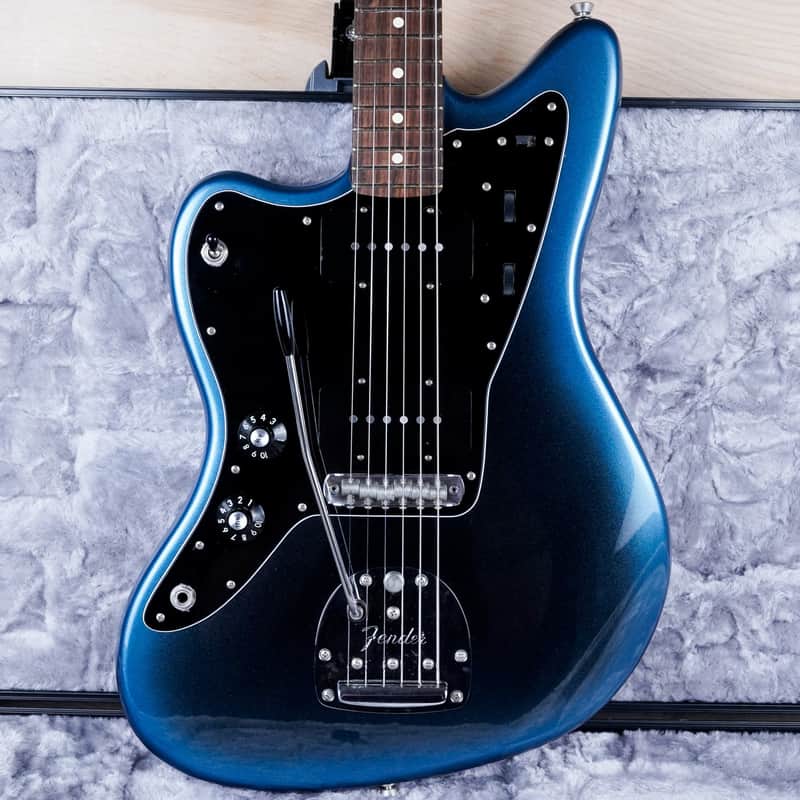 Fender American Professional II Jazzmaster Left-Hand 2021 Dark Night w/ OHSC, Case Candy
