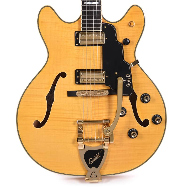 Guild Starfire VI Newark Flame Maple Blonde image 1