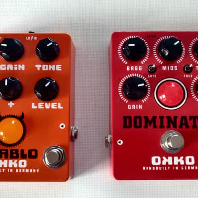 2 OKKO Pedals - Dominator MKII & Diablo Gain+ - 2 Pedals in 1 listing! image 1