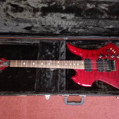 B.C. Rich Mockingbird STC ST + case and upgrades.: brass block, tremstopper, dragonfire pickup +more image 3