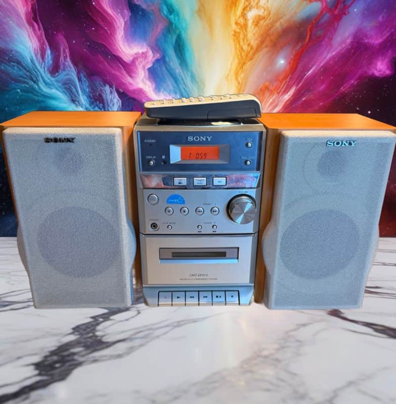 Sony CMT-EP313 Hi-Fi System CD PLAYER RADIO TAPE DECK W/REMOTE FULLY FUNCTIONAL!