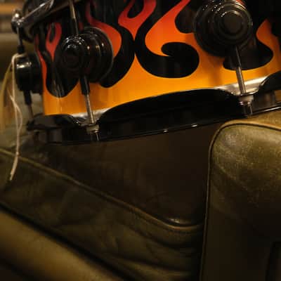 DW 14x5 Collector's Exotic Graphic Flame Snare image 3
